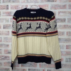Ugly Christmas Fair Isle Vintage Sweater Medium